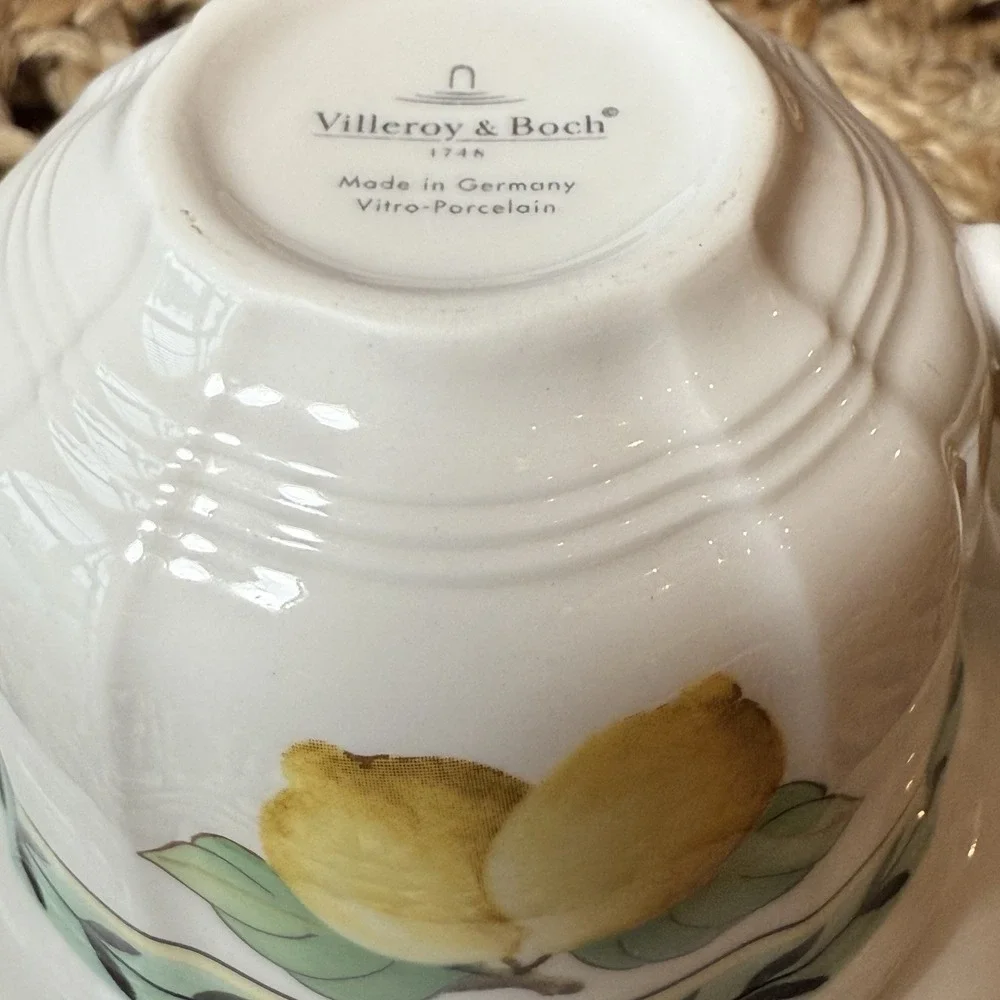 Villeroy & Boch‎ French Garden Fleurence -Country Collection- Flat Cup & Saucer
